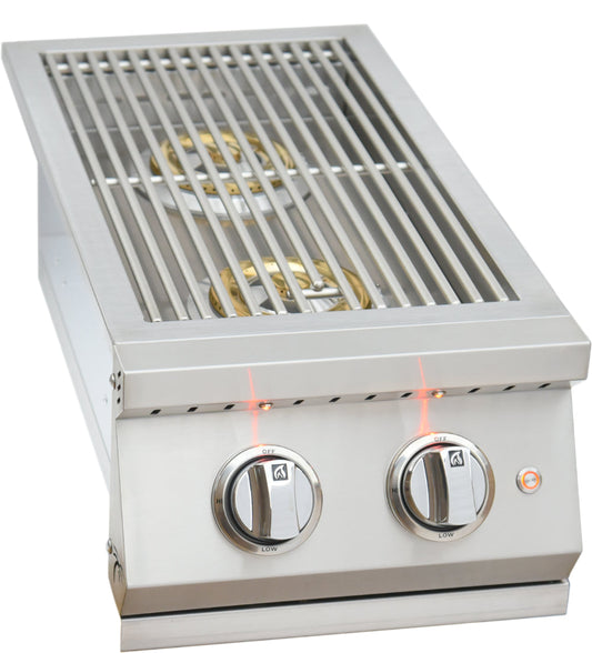 Premium Pro Double Side Burner with removable cover