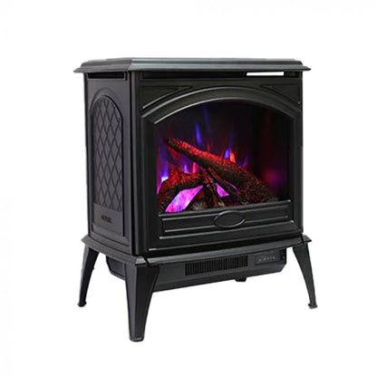 Premium Amantii  Lynwood Series Electric Freestanding Stove with 10pc Birch Log Media Kit