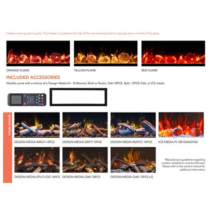 Premium Amantii Symmetry Xtra Tall Bespoke Electric Fireplace