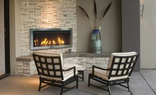 Premium Sierra Flame Tahoe 45 Outdoor Direct Vent Linear Fireplace