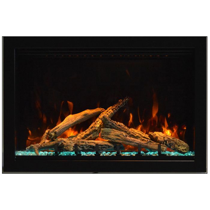 Premium Amantii Traditional Lumina Smart Electric Fireplace/Insert with Oak Log Media Kit