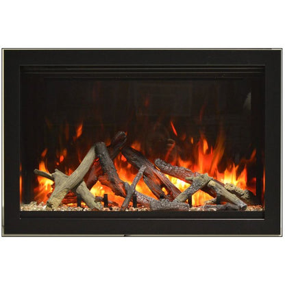 Premium Amantii Traditional Lumina Smart Electric Fireplace/Insert with Oak Log Media Kit