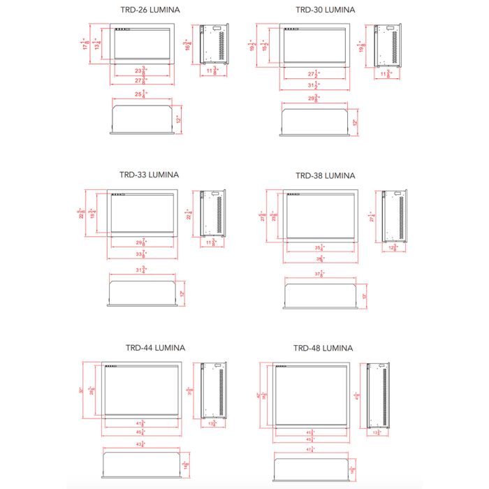 Premium Amantii Traditional Lumina Smart Electric Fireplace/Insert with Oak Log Media Kit