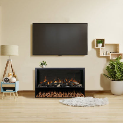 Premium Amantii Symmetry Xtra Tall Bespoke Electric Fireplace