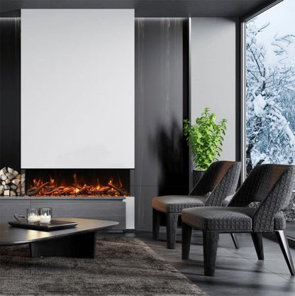 Premium Amantii Tru View Deep Smart 3 Sided Electric Fireplace