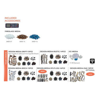 Premium Amantii Tru View Extra Tall Smart Electric 3 Sided Fireplace